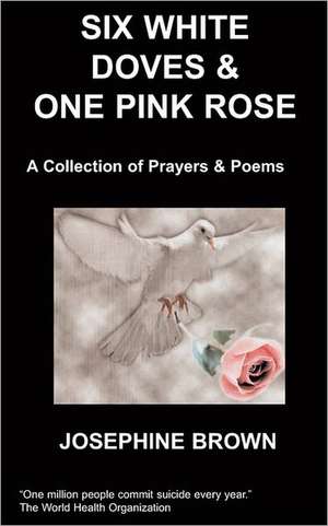 Six White Doves & One Pink Rose de J. Jr. Brown