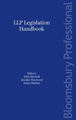 Llp Legislation Handbook de John Whittaker