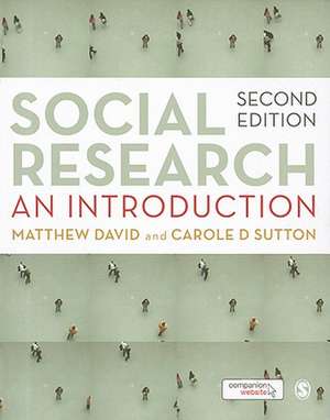 Social Research: An Introduction de Matthew David