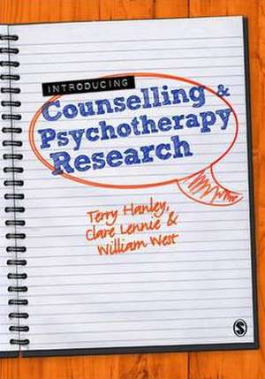 Introducing Counselling and Psychotherapy Research de Terry Hanley