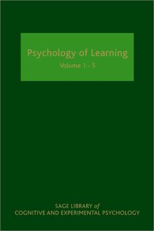 Psychology of Learning de David Shanks