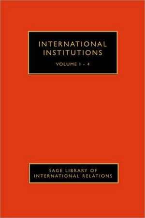 International Institutions de Judith L Goldstein