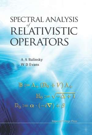 Spectral Analysis of Relativistic Operators de A.A. Balinsky