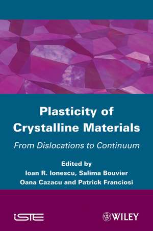 Plasticity of Crystalline Materials – From Dislocations to Continuum de S Bouvier