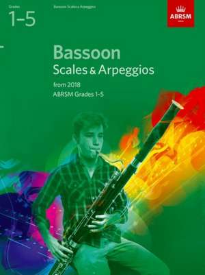 Bassoon Scales & Arpeggios, ABRSM Grades 1-5: from 2018 de ABRSM