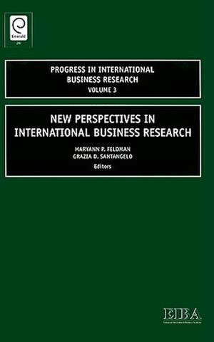 New Perspectives in International Business Research de Maryann P. Feldman