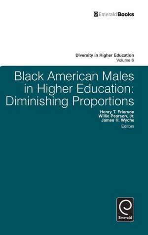 Black American Males in Higher Education – Diminishing Proportions de Henry T. Frierson