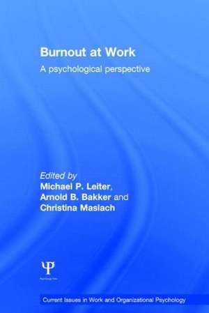 Burnout at Work: A psychological perspective de Michael P. Leiter