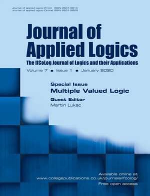 Journal of Applied Logics - The IfCoLog Journal of Logics and their Applications