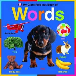 My Giant Fold-out Book of Words de Roger Priddy