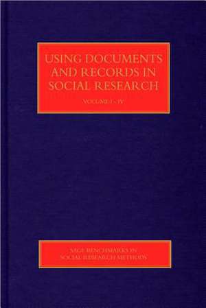 Using Documents and Records in Social Research de Lindsay Prior