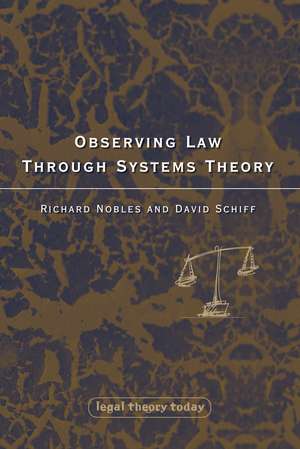 Observing Law through Systems Theory de David Schiff