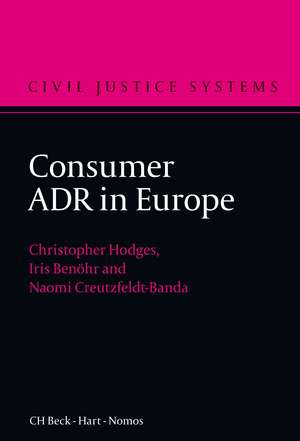 Consumer ADR in Europe de Professor Christopher Hodges