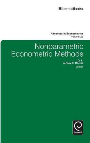 Nonparametric Econometric Methods de Qi Li