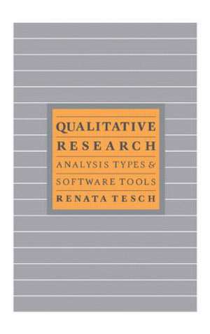 Qualitative Research: Analysis Types & Tools de Renata Tesch