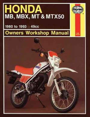 Honda MB, MBX, MT & MTX50 (80–93) Haynes Repair Manual de Haynes