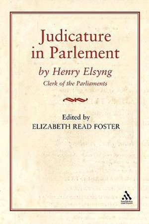 Judicature in Parlement de Henry Elsyng