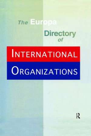 Europa Directory Intl Org Ed1 de Europa Publications