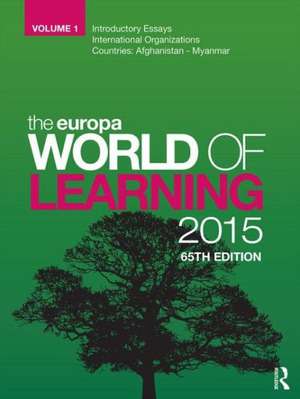 The Europa World of Learning 2015 de Europa Publications