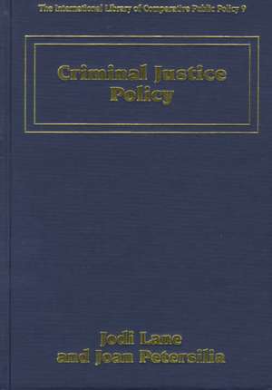 Criminal Justice Policy de Jodi Lane