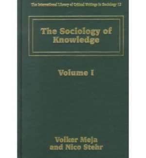 The Sociology of Knowledge de Volker Meja