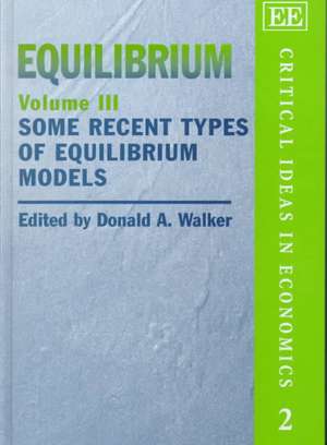 Equilibrium de Donald A. Walker