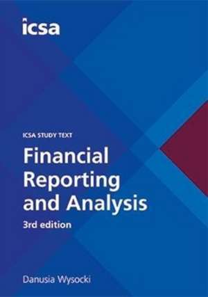 CSQS Financial Reporting and Analysis, 3rd edition de Danusia Wysocki