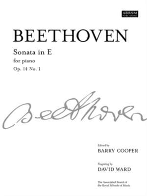 Sonata in E, Op. 14 No. 1: from Vol. I de Ludwig van Beethoven