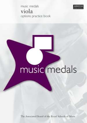 Music Medals Viola Options Practice Book de ABRSM