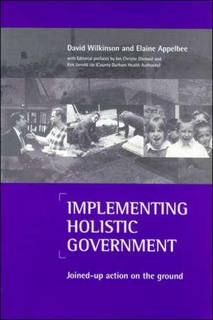 Implementing holistic government – Joined–up actio n on the ground de David Wilkinson