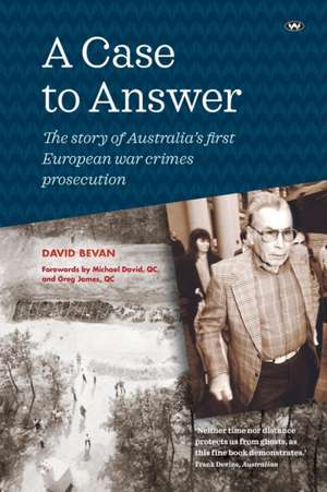 A Case to Answer de David Bevan