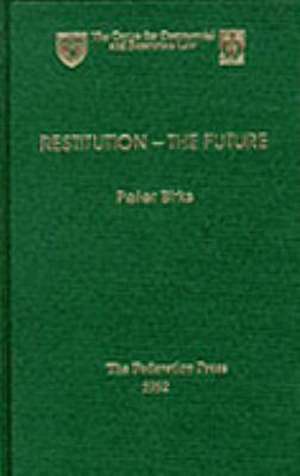 Restitution - The Future de Peter Birks