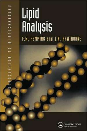 Lipid Analysis de Prof F W Hemming