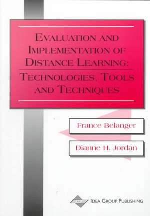 Evaluation and Implementation of Distance Learning de France Belanger