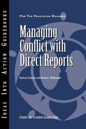 Managing Conflict with Direct Reports de Barbara Popejoy