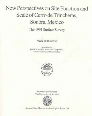 New Perspectives on Site Function and Scale of Cerro de Trincheras, Sonora, Mexico: The 1991 Surface Survey de Maria O'Donovan