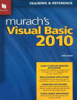 Murach's Visual Basic 2010 de Anne Boehm