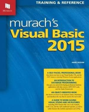 Murachs Visual Basic 2015 de Anne Boehm