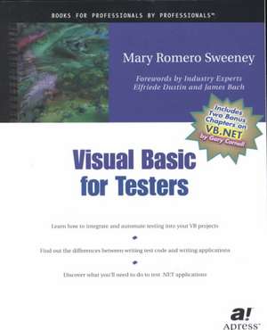 Visual Basic for Testers de Joe Sweeney