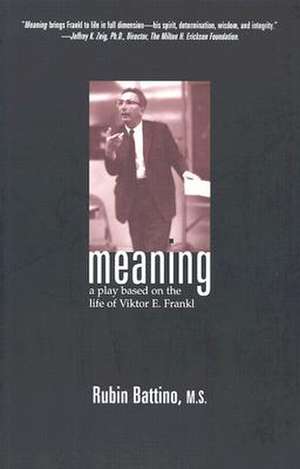 Meaning: A Play Based on the Life of Viktor E. Frankl de Rubin Battino