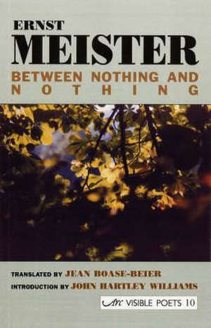 Between Nothing and Nothing de Ernst Meister