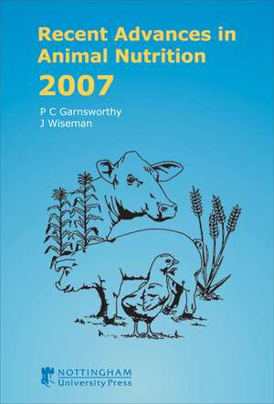 Recent Advances in Animal Nutrition 2007 de P. C. Garnsworthy