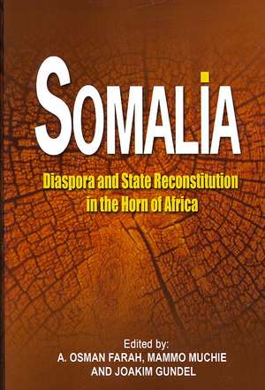 Somalia: Diaspora and State Reconstitution in the Horn of Africa de Mammo Muchie