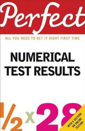 Perfect Numerical Test Results de Joanna Moutafi