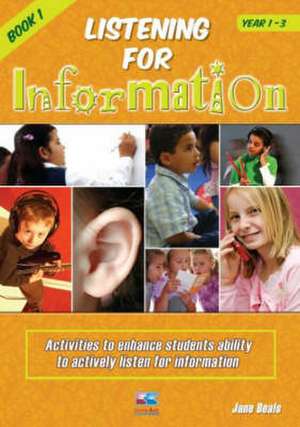 Listening for Information de JANE BEALS