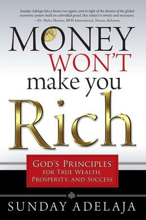 Money Won't Make You Rich: God's Principles for True Wealth, Prosperity, and Success de Sunday Adelaja