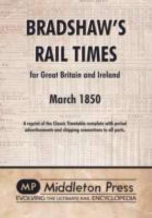 Bradshaw's Rail Times 1850 de George Bradshaw