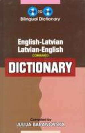 English-Latvian & Latvian-English One-to-One Dictionary de J. Baranovska