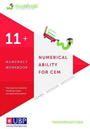 Numerical Ability for Cem 11 +: Numeracy Workbook 1 de Teachitright