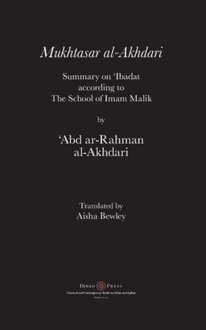 Mukhtasar al-Akhdari de 'Abd ar-Rahman Al-Akhdari